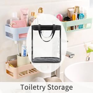 Travel Toiletry Bag, Large Transparent Makeup Bag, Waterproof Clear Tote Bag - Image 9