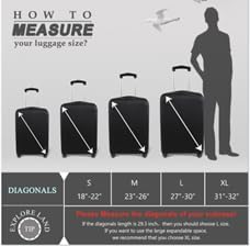 Explore Land Travel Luggage Cover Suitcase Protector Fits 18-22 Inch Case - Image 5