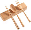 Sanrich Wood Cutlery Set Chopsticks Spoon Fork Kit by Sanrich