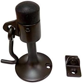 QCAA Solid Brass Door Stop, US10B ORB Oil Rubbed Bronze, Made in Taiwan - Image 2