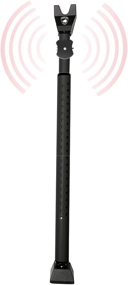 Adjustable Sliding Door Security Bar, Door Jammer 2-in-1 Adjustable Door Knob by GuardDogSecurity