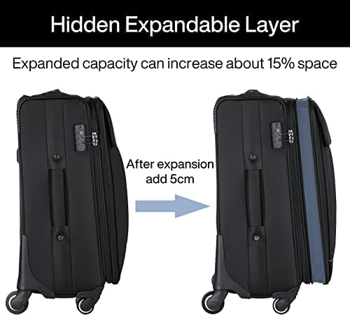 Hanke 28 Inch Luggage with Spinner Wheels Expandable Large Suitcase with Wheels - Image 4