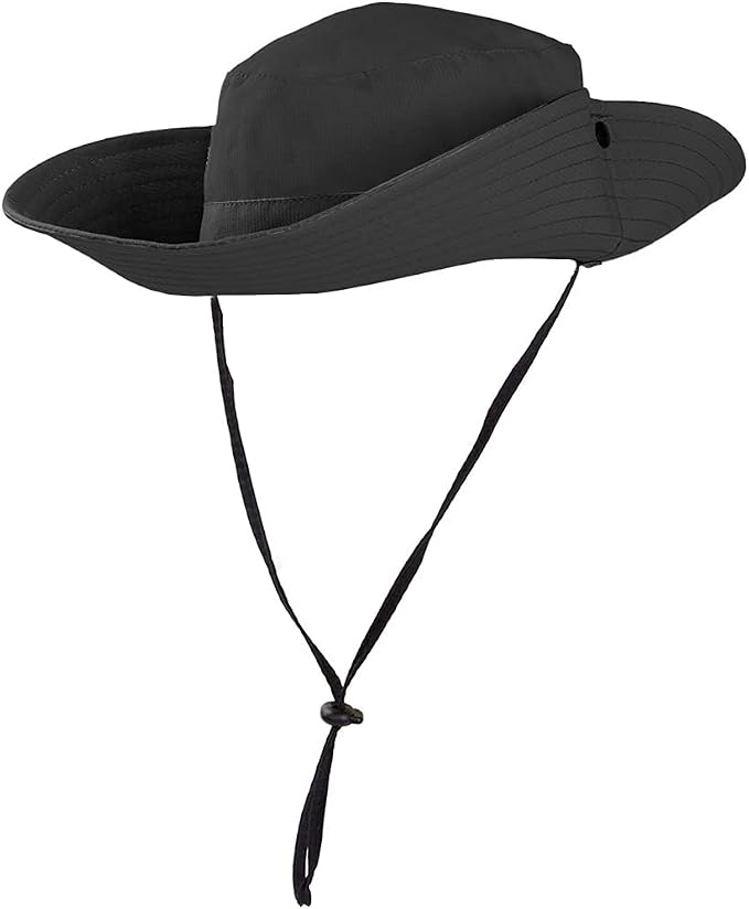 Rosoz Ponytail Sun Bucket Hats for Women UV Protection Foldable Mesh Wide Brim - Image 3