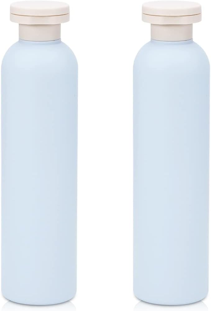 8.8 oz Travel Shampoo Bottles, Refillable Flip Cap Squeeze Bottles by UMETASS