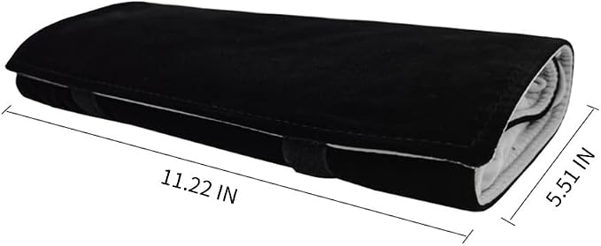 Velvet Travel Jewelry Case Roll Bag Organizer - Image 9