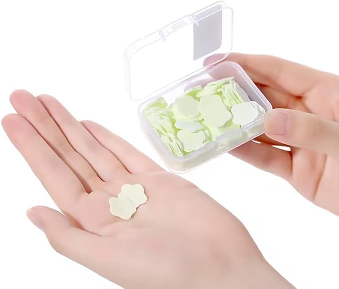 3 Boxes 300Pcs Portable Hand Washing Soap Sheets, Different Scented Mini Petal - Image 5