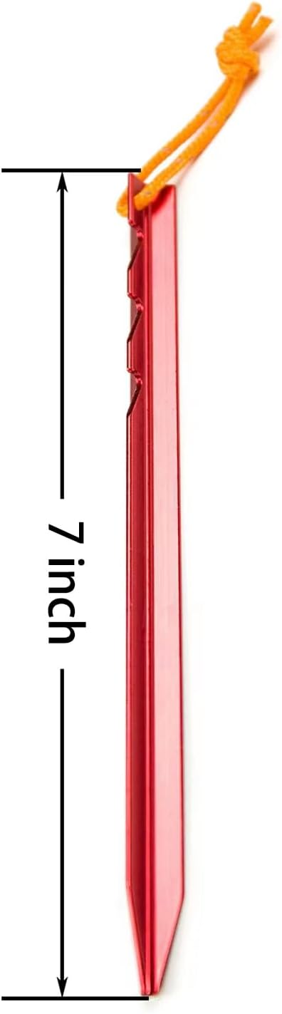 Aluminum Alloy Tent Stakes Pegs, Lightweight Metal Stakes Pegs - Image 4