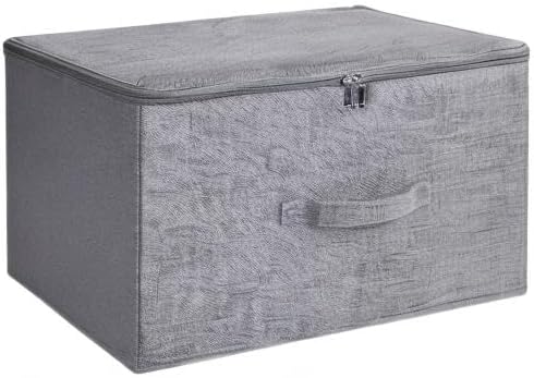 ANMINY 3PCS Storage Bins with Zipper Lids 51.9 Qt Lidded Fabric Storage Boxes - Image 8