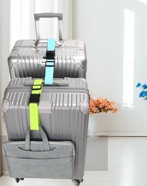 4Pack Luggage Straps for Suitcases, Travel Connector for Carry On Bag, Add Bag - Image 7