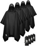 SaphiRose Hooded Rain Poncho Waterproof Raincoat Jacket by SaphiRose