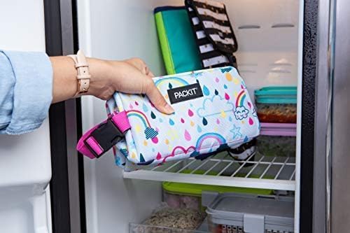 PackIt Freezable Snack Box, Rainbow Sky, Built - Image 4
