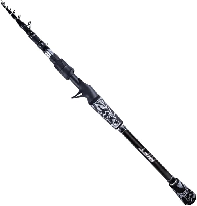RIFT Venture Telescopic Fishing Rods, Rubber Grips, Fuji Guides, Carbon Fiber by RIFTFishingandOutdoors