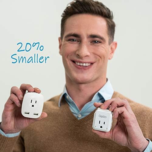 Ceptics Germany, Korea Travel Plug Adapter Set, 20W PD & QC, Safe Dual USB & - Image 5