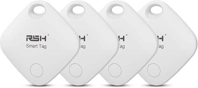 Air Tracker Tag 4 Pack Bluetooth Luggage Tracker tag Locator Works by RSH