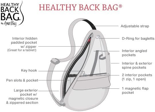 AmeriBag 17" Microfiber Crossbody Sling Healthy Back Bag - Image 8