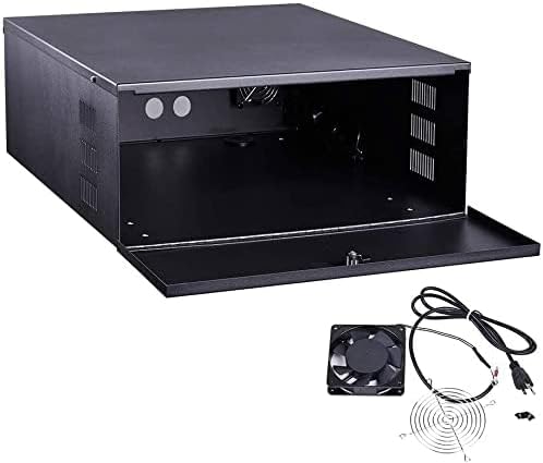 Kenuco White Heavy Duty 16 Gauge Steel DVR Security Lockbox - Image 2