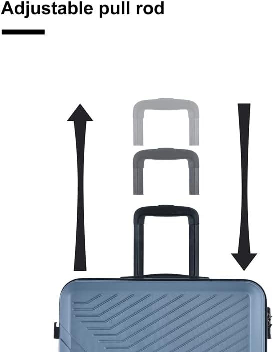 Campfun 3 Piece Luggage Sets, Hardshell ABS Luggage - Image 6