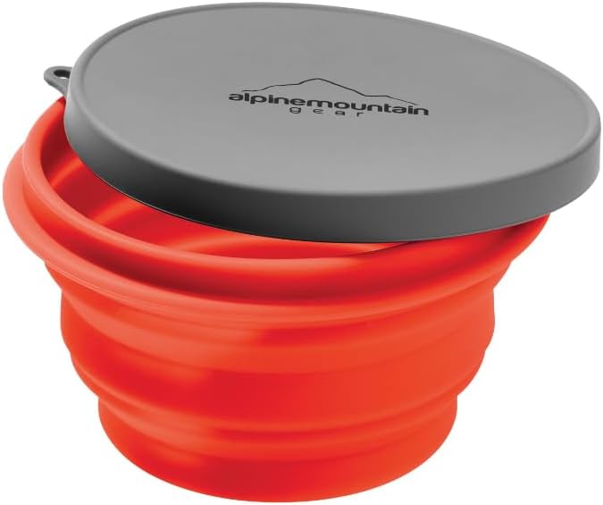 Collapsible Silicone Bowl with Lid by AlpineMountainGear
