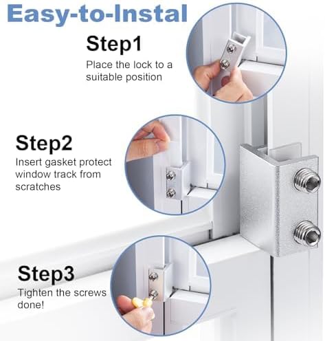 Sliding Window Locks, for Horizontal Sliding Windows, Window Security Lock - Image 5