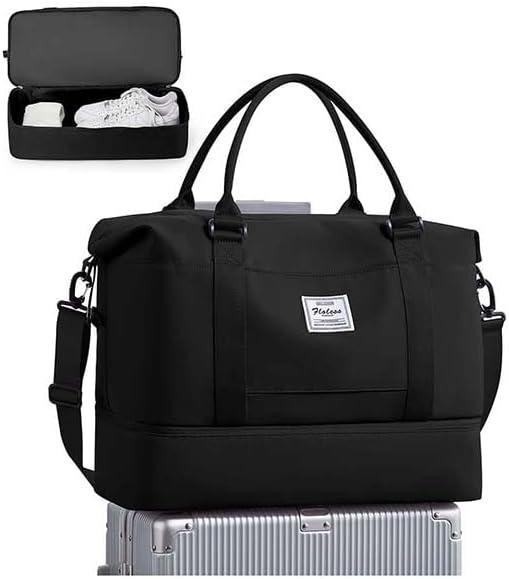 Travel Duffel Bag, Sports Tote Gym Bag, Shoulder Weekender Overnight Bag by WONHOX