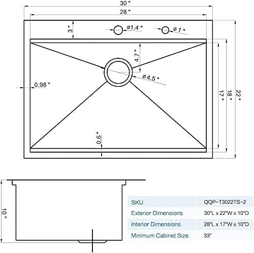 30 Inch Drop In Kitchen Sink Workstation-Bokaiya 30x22 Stainless Steel Drop In - Image 9