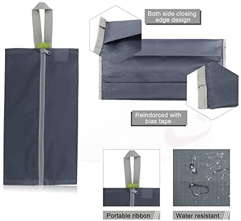 BeeGreen 12-Pack Travel Shoe Bags, Flower & Geometric Design Shoe Organizers - Image 3