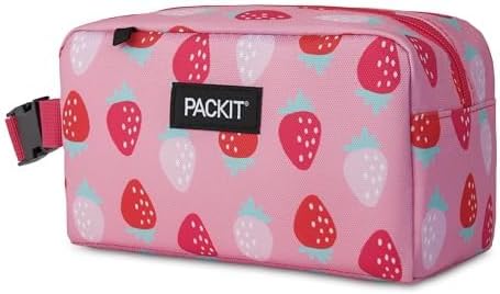 PackIt Freezable Snack Box, Sweet Strawberry, Built - Image 7