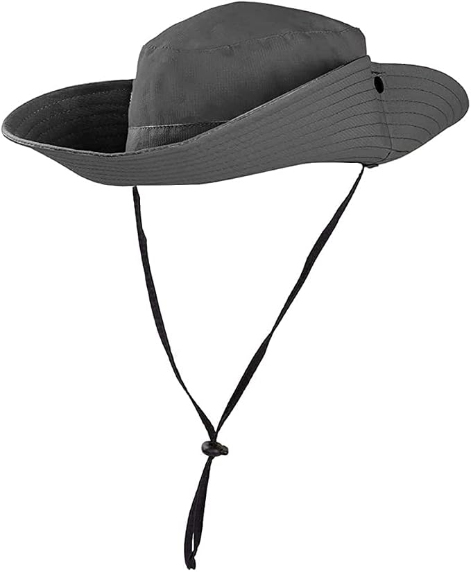 Rosoz Ponytail Sun Bucket Hats for Women UV Protection Foldable Mesh Wide Brim - Image 3
