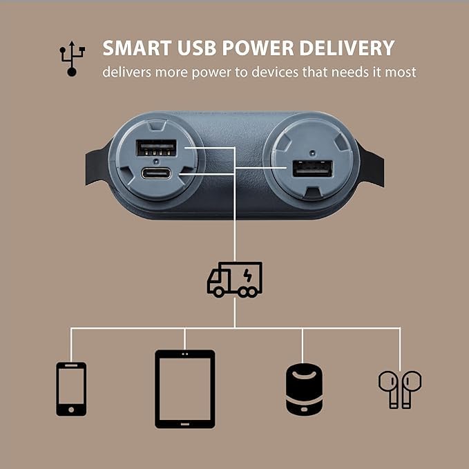 ELECOM NESTOUT Rugged Power Bank, 15000mAh Outdoor Charger, 32W USB-C Fast - Image 3