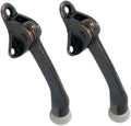 QCAA Heavy Duty Kickdown Door Holder, Zinc Die Cast, Antique Copper, 2 Pack by QCAAHardware