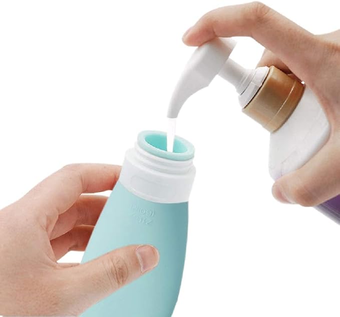Travel Bottles for Toiletries, TSA Approved 3oz Leak Proof Silicone Refillable - Image 5