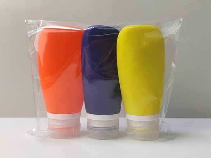 Travel Bottles for Toiletries, TSA Approved 3oz Leak Proof Silicone Refillable - Image 3