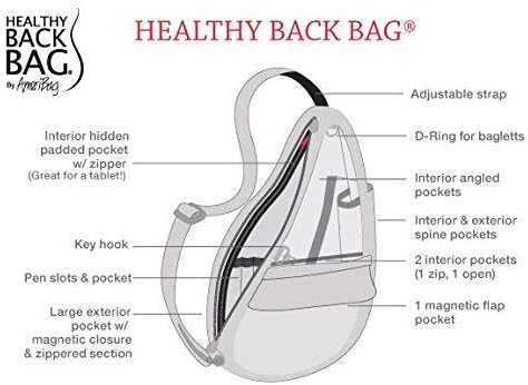 AmeriBag 17" Microfiber Crossbody Sling Healthy Back Bag - Image 9