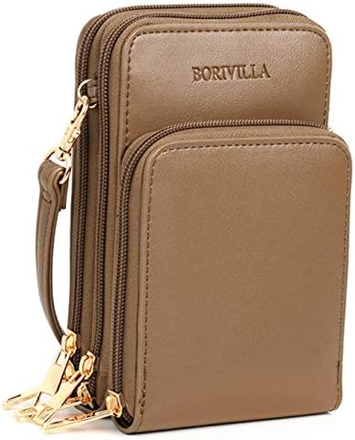 Crossbody Cellphone Purse Women Touch Screen Bag RFID Blocking Wallet Handbag by Borivilla