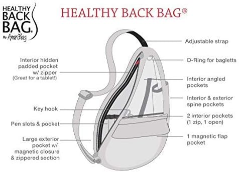 AmeriBag 17" Microfiber Crossbody Sling Healthy Back Bag - Image 9