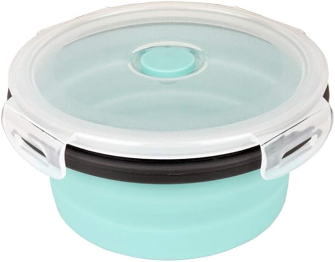CARTINTS Blue Silicone Collapsible Food Storage Containers-Prep/Storage Bowls - Image 4