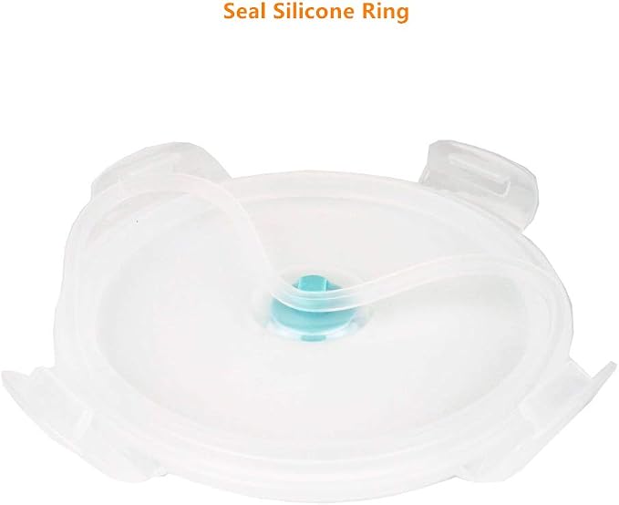 CARTINTS Blue Silicone Collapsible Food Storage Containers-Prep/Storage Bowls - Image 6
