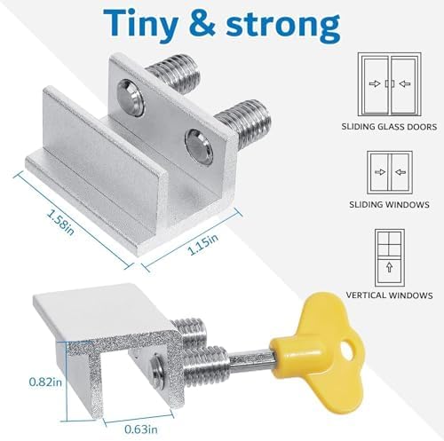 Sliding Window Locks, for Horizontal Sliding Windows, Window Security Lock - Image 2