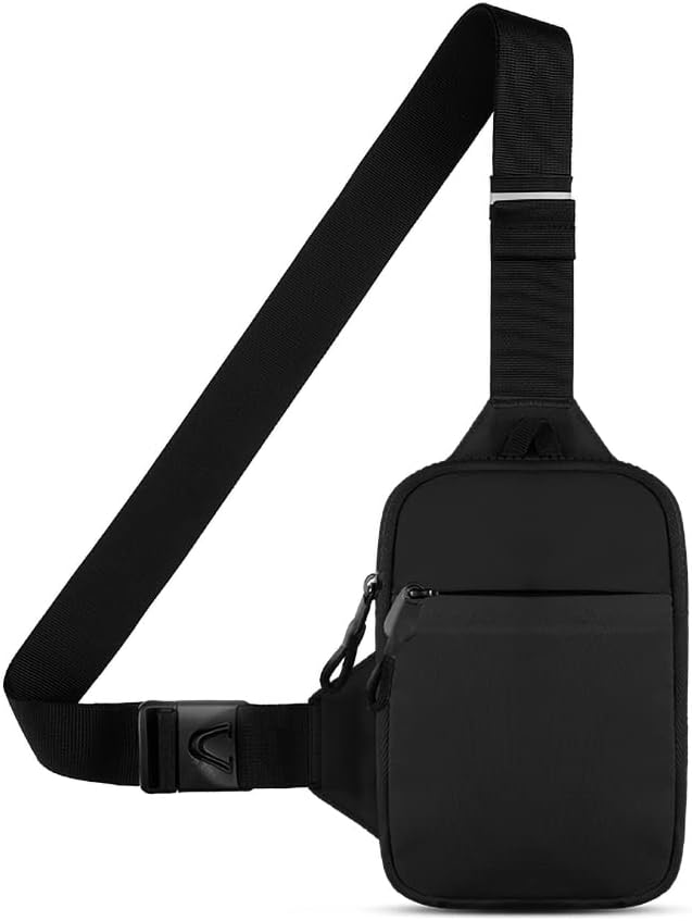 Simptech Mini Crossbody Sling Bag Chest Bag Dual Pocket Water Resistant Fanny by simptech