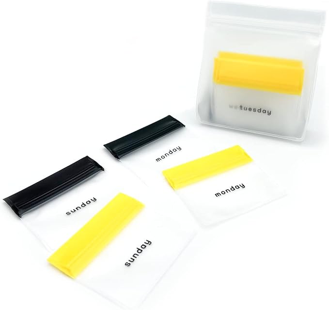 EZY DOSE Reusable 7-Day AM/PM Pill Pouch Set, Durable Multi-Purpose by EZYDOSE