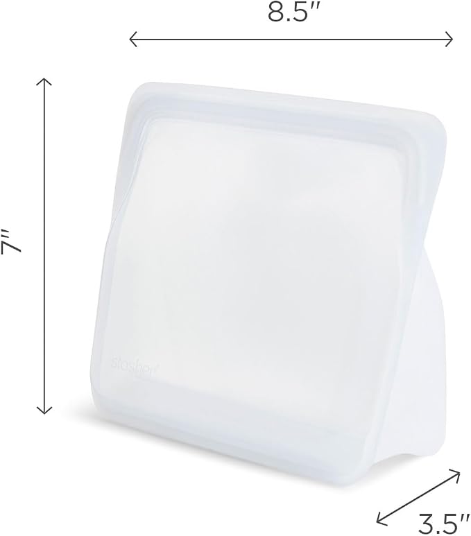 Stasher Premium Silicone Reusable Food Storage Stand-Up Mid Bag, Sous Vide - Image 6