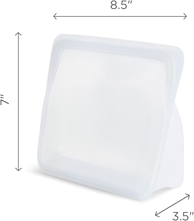 Stasher Premium Silicone Reusable Food Storage Stand-Up Mid Bag, Sous Vide - Image 6