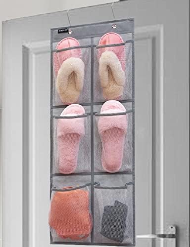 2 Pack Minimalist Black Over The Door Hanging Closet Shoe Holder Organizer - Image 3