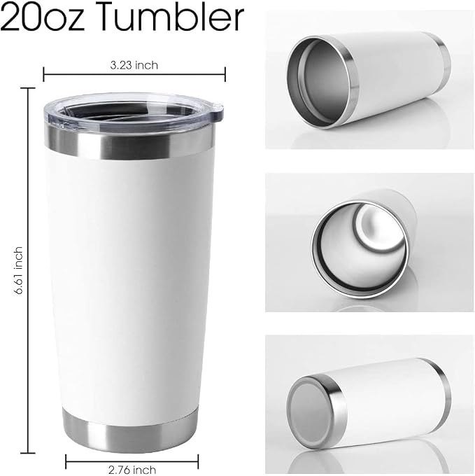 HASLE OUTFITTERS 20oz Tumblers Stainless Steel Mugs - Image 2
