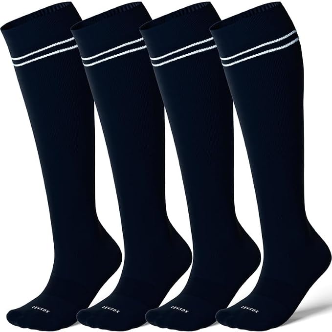 LEVSOX Compression Socks for Pregnant Women 20-30 mmHg Knee High Cute Funny by Levsox