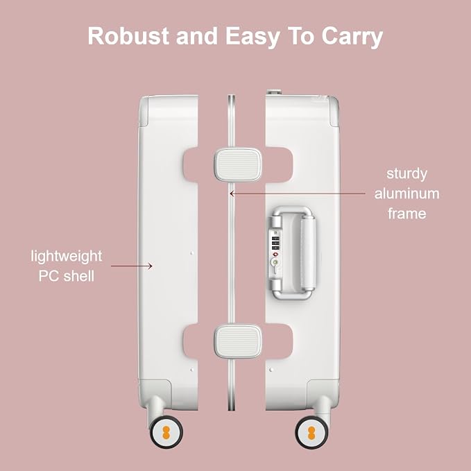 LEVEL8 Zipperless Carry On Luggage Airline Approved - Image 4
