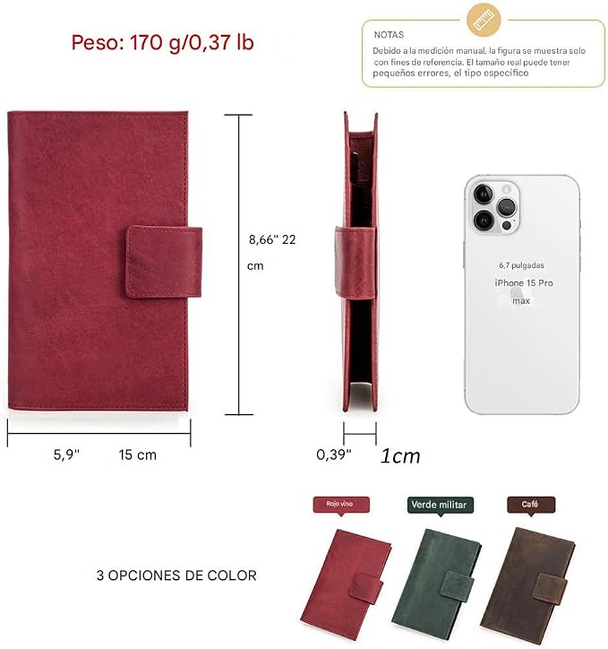 CONTACTS Full Grain Leather Family Passport Holder - Image 6