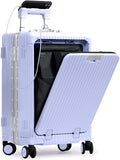 Nobl Travel Carry On Luggage, Noble Zipperless Aluminum Frame PC Hard Shell by NOBL