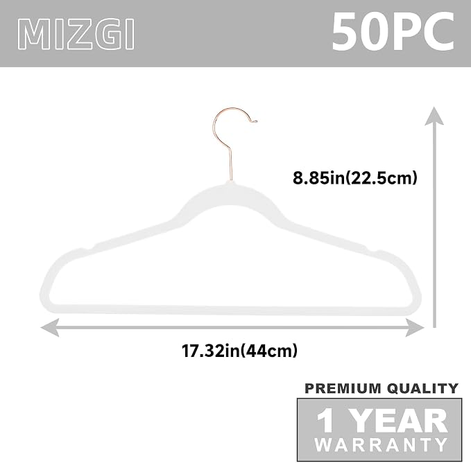 MIZGI Premium Velvet Hangers Heavy Duty - Image 6