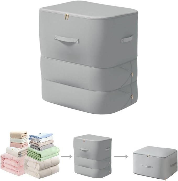 Ultra Space Saving Self Compression Organizer, 2025 New 3-Layer Zipper Large by JUPITERWARRIOR